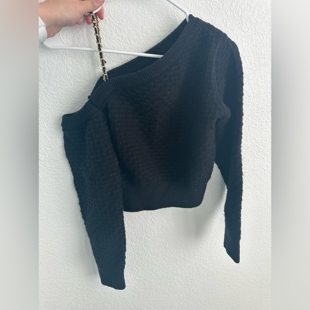 Lucy in the sky of the shoulder sweater